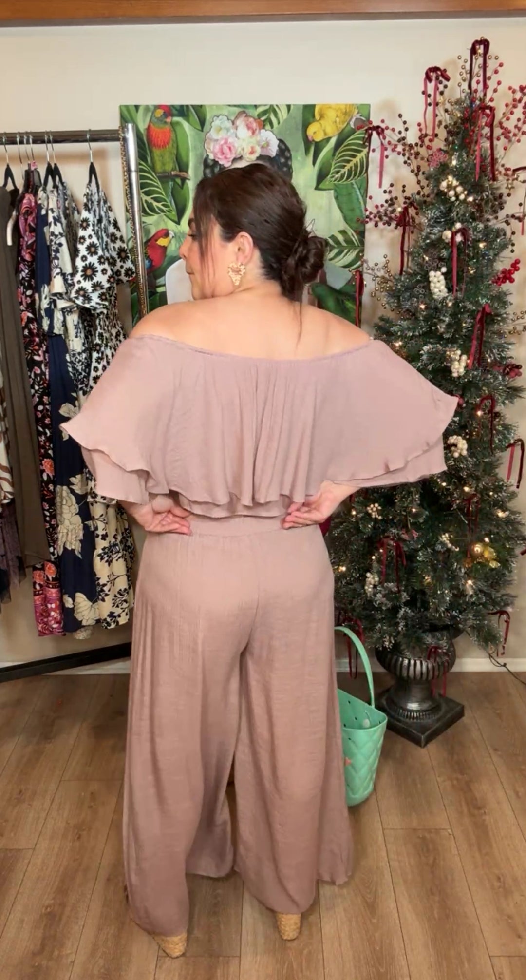 Set Mauve Playa Flowy Palazzo (#165)