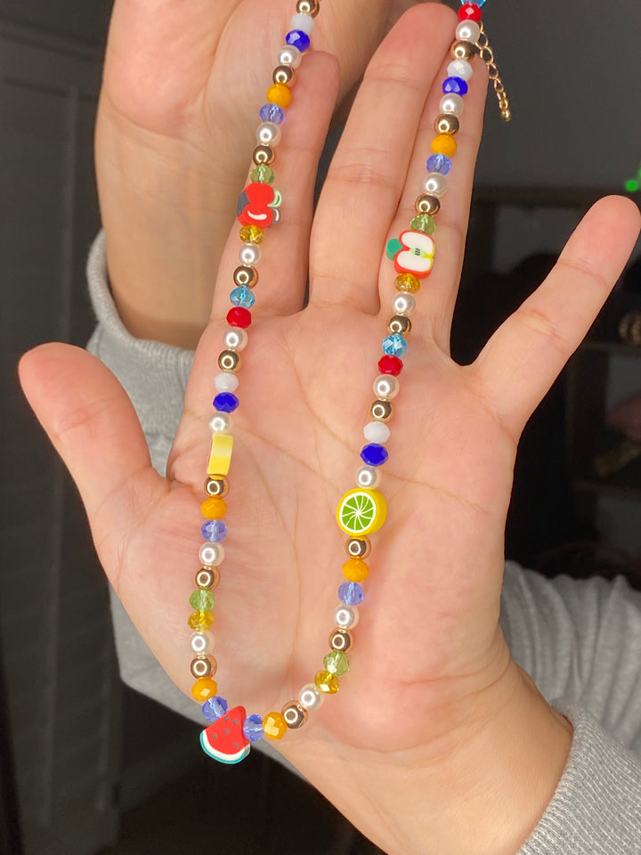 Collar Multi Fruta Abalorio (#185)