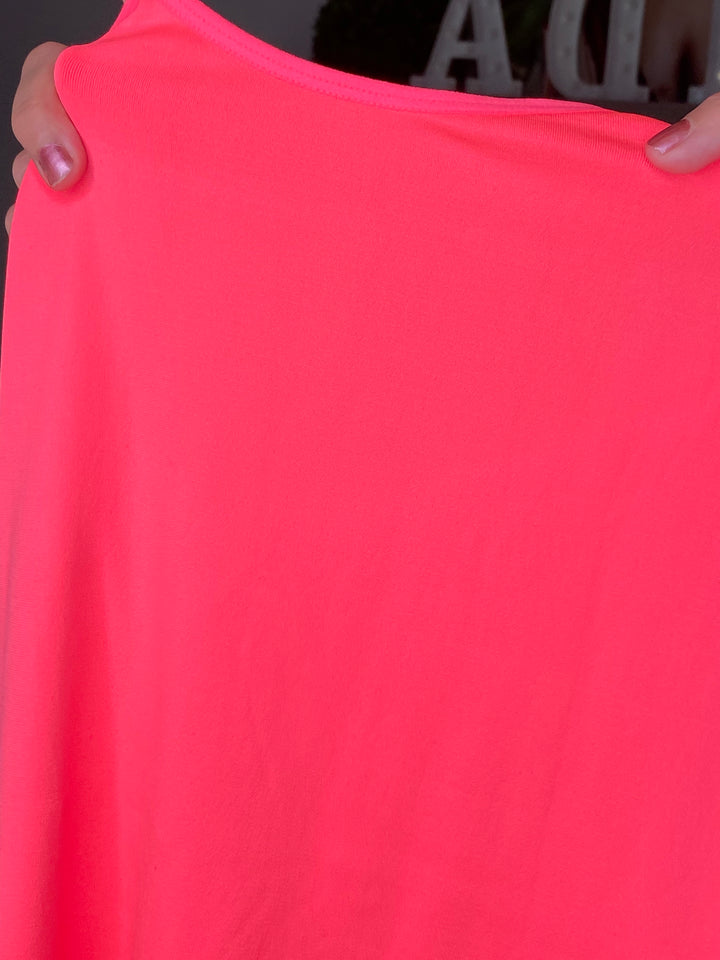 Blusa Coral Neon Basica Licra (#113)