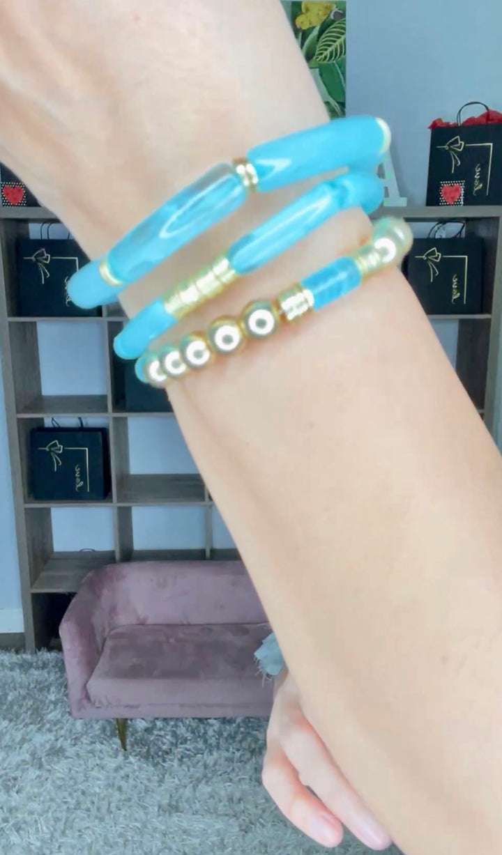 Pulsera Aqua Trio (#216)