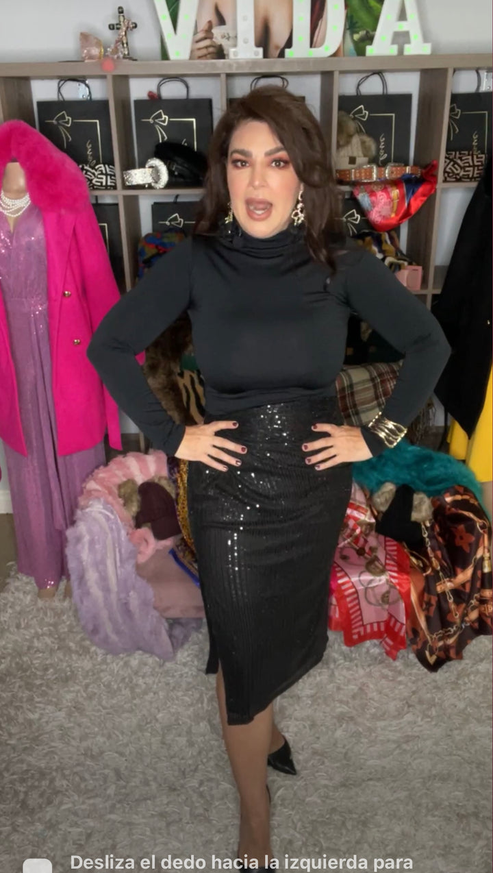 Blusa Negra Basica Afelpada (#119)