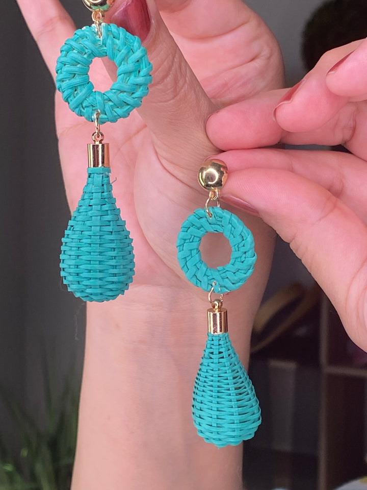 Arete Turqueza Gota Rafia (#144)
