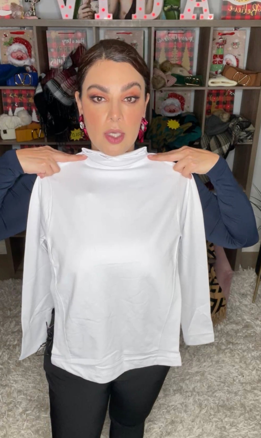 Blusa Blanca Basica Afelpada (#130)