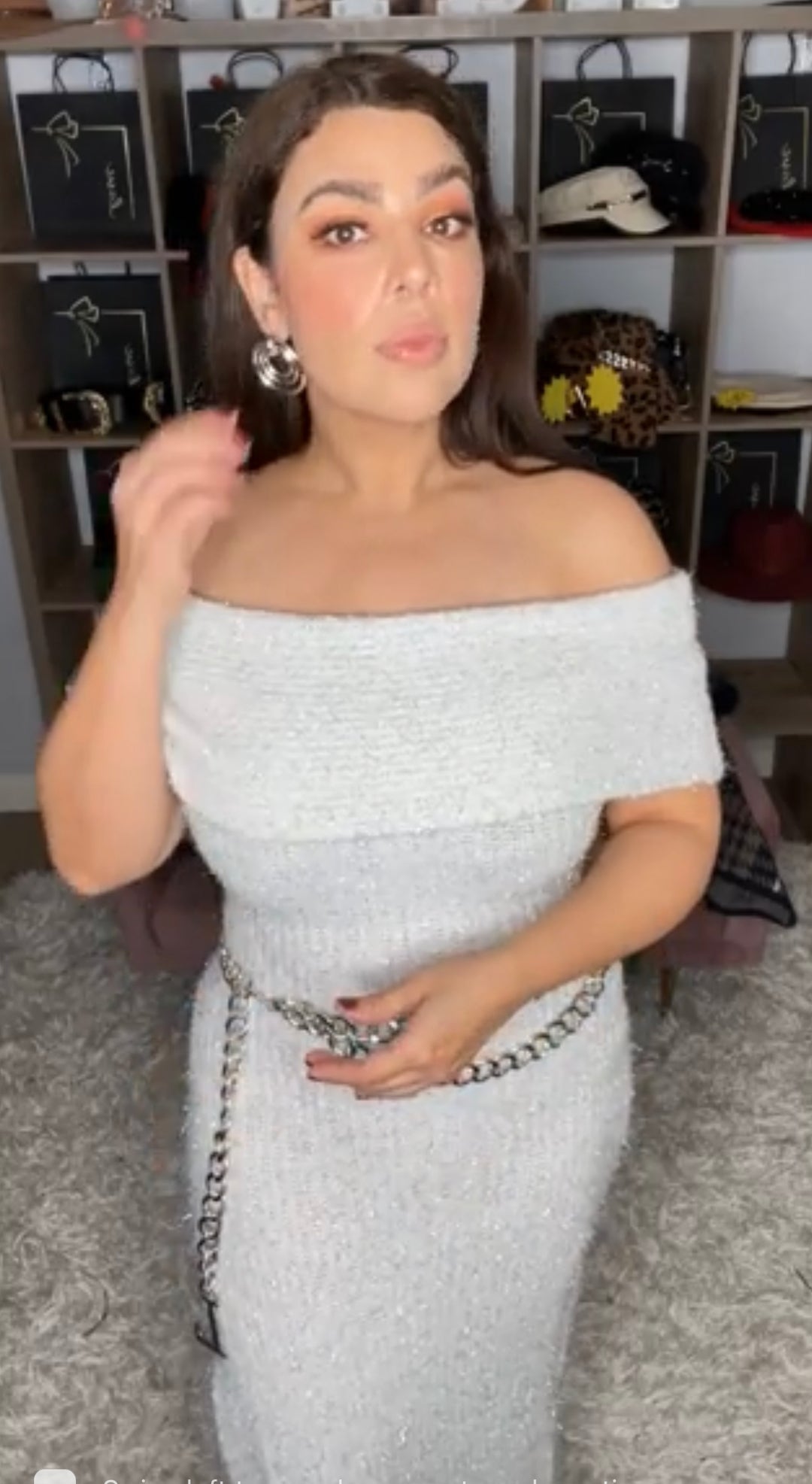 Vestido Latiste Lurex White (#195)