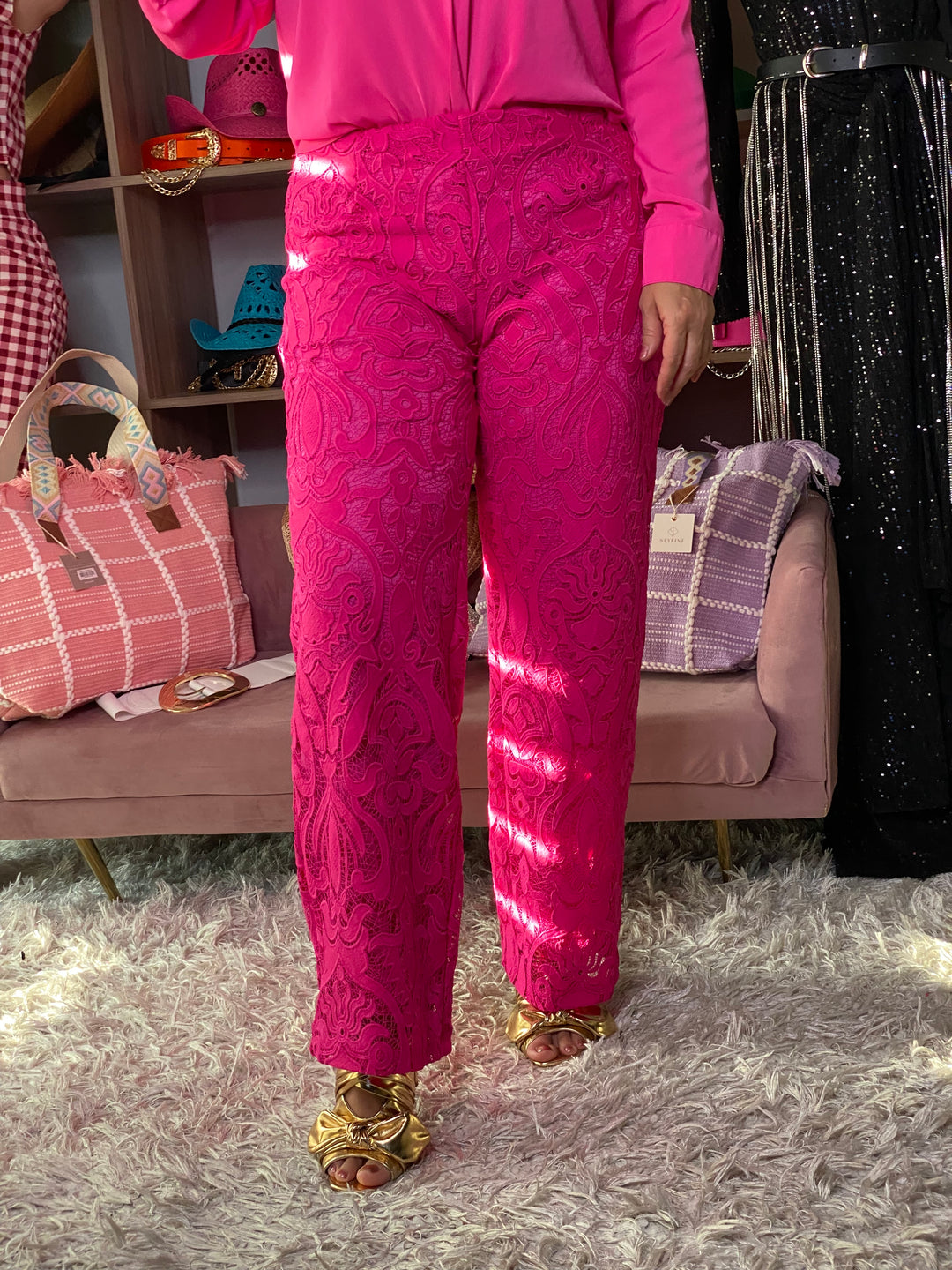 Pantalon Rosa Fuchsia Crochet (#312)