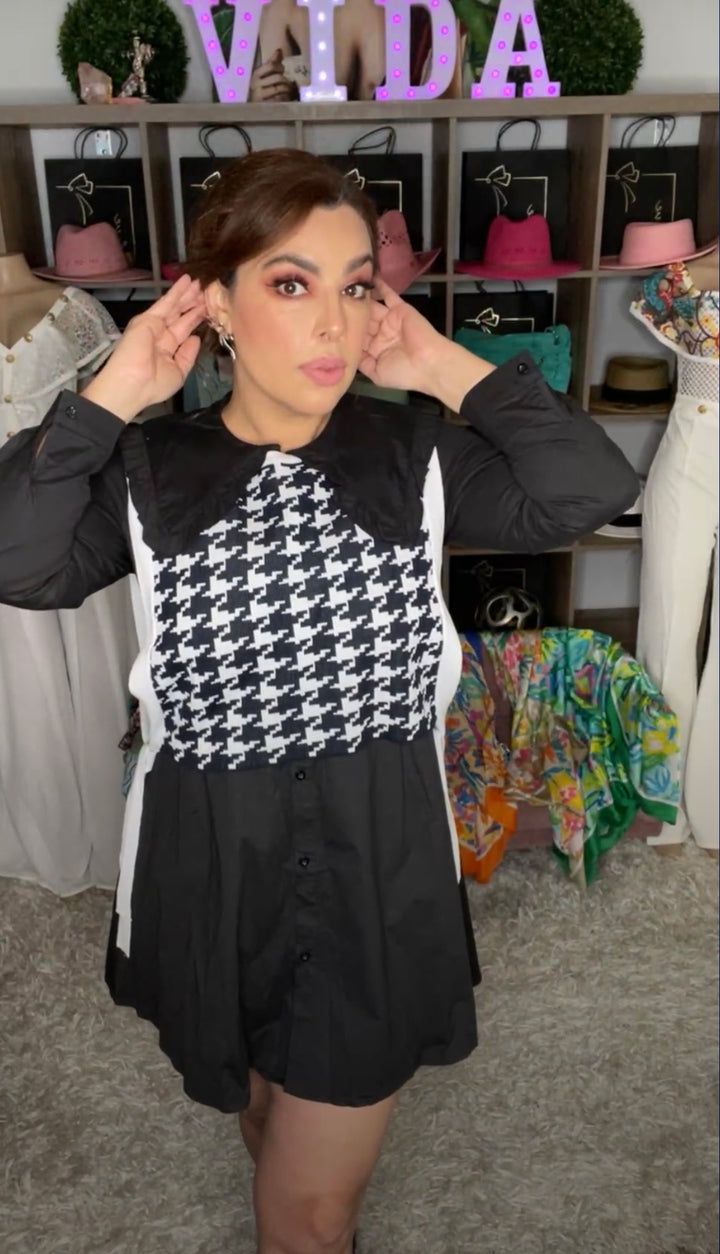Vestido Negro con Chaleco (#317)